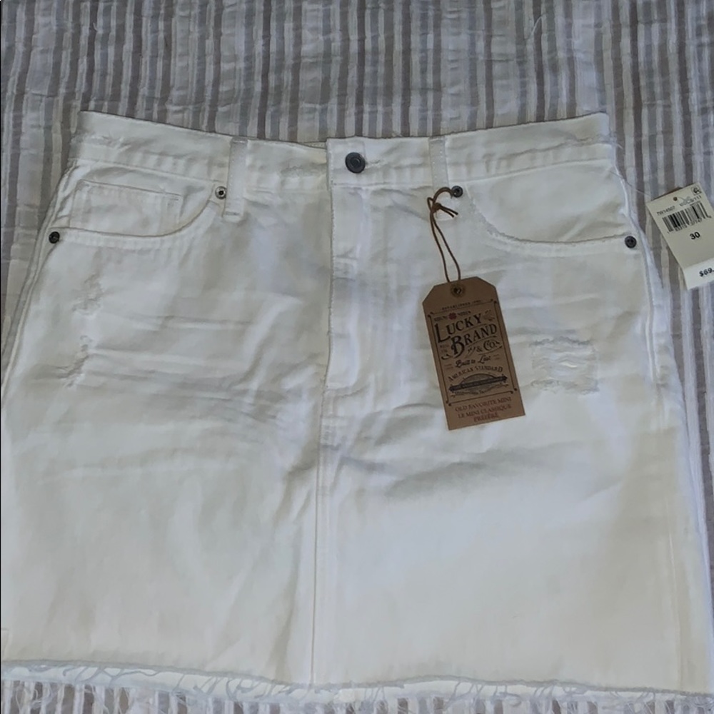 white skirt